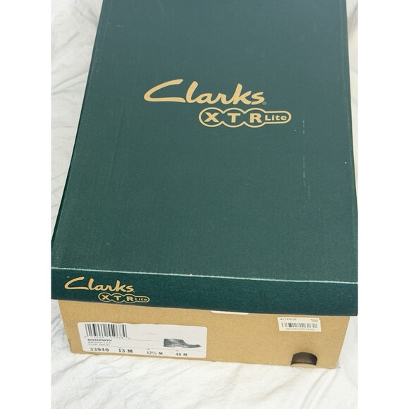 Clarks Goodwin Boots Men\'s Shoes Brown Leather Casual / Dress Lace Up Size 13 M